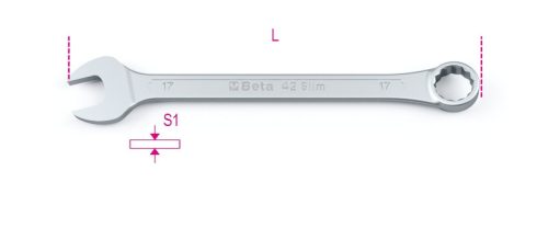 42SLIM/18 VÉKONYÍTOTT VÉGŰ CSILLAG-VILLÁSKULCSOK - Beta - 000420418