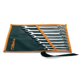   42MP/B9 9 darabos kombinált csavarkulcs-készlet, fényes krómozott (42MP tétel) - Beta - 000421661