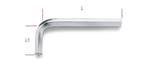 96 1,5 mm Hajlított imbuszkulcs, krómozott - Beta - 000960015