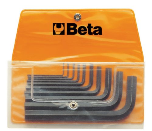 96N/B10 10 részes mm Hajlított imbuszkulcs szerszám készlet műanyag dobozban - Beta - 000960650