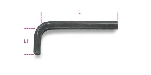 96AS 9/64 mm Hajlított imbuszkulcs, barnított - Beta - 000960712
