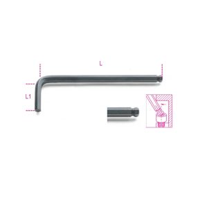   96BP 1,5 mm Hajlított gömbfejű imbuszkulcs, barnított - Beta - 000960960