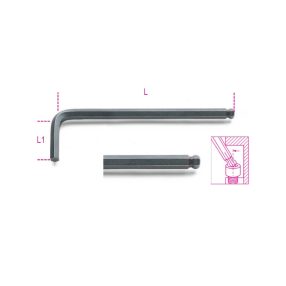   96BP 12 mm Hajlított gömbfejű imbuszkulcs, barnított - Beta - 000960973