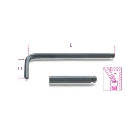   96BP-AS 1/4 mm Hajlított gömbfejű imbuszkulcs, barnított - Beta - 000960994