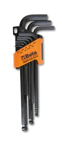 96BP-AS/SC9 mm Hajlított gömbfejű imbuszkulcs, barnított - Beta - 000961000