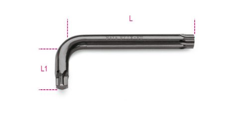 97Tx 40 mm Hajlított Torx® imbuszkulcs, barnított - Beta - 000970040