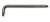 97RTx 06 mm Hajlított Tamper Resistant Torx® imbuszkulcs - Beta - 000970206