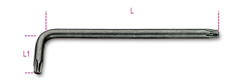 97RTx 10 mm Hajlított Tamper Resistant Torx® imbuszkulcs - Beta - 000970210