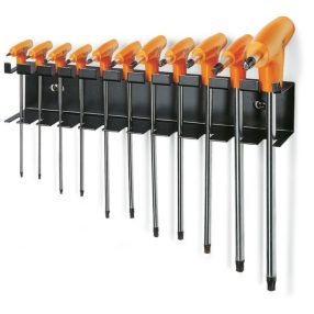 97TTx/SP11 11 részes T-szárú Torx®-imbuszkulcs markolattal szerszám készlet tartóval - Beta - 000970840   97TTx/SP11 11 részes T-szárú Torx®-imbuszkulcs markolattal szerszám készlet tartóval - Beta - 000970840