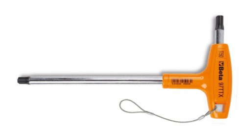 97TTXHS T-szárú Torx(R)-imbuszkulcs, műanyag markolattal, krómozott, fekete hegyek H-SAFE - Beta - 000974715