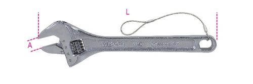 111E-HS 450 Állítható villáskulcs skálával, krómozott, H- SAFE - Beta - 001114145