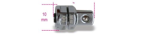123Q1/4 Adapter gyorscsatlakozóval 1/4" 10 mm-es racsniskulcshoz 10 - Beta - 001230310