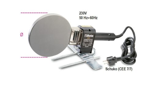 311/2 Platnis kézi csőhegesztő PE, PP, PVC és PVDF csövekhez - Beta - 003110002