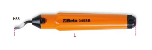 345SB Sorjázó forgó cserélhető késsel, gyorsacél, réz, könnyűfém és PVC csövekhez - Beta - 003450010