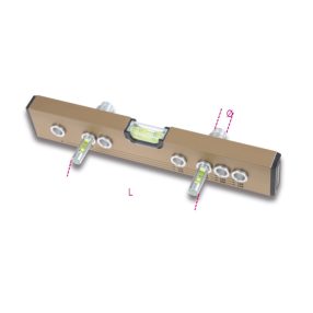   357F3 Vízmérték 3 libellával csapok beállításához - Beta - 003570100