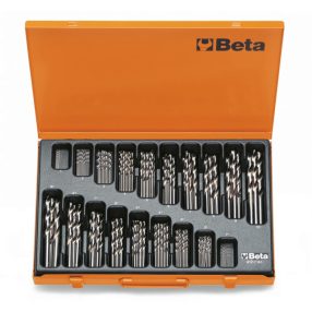   412/C150 rövid csigafúró szerszám készlet fém tartóban - Beta - 004120450