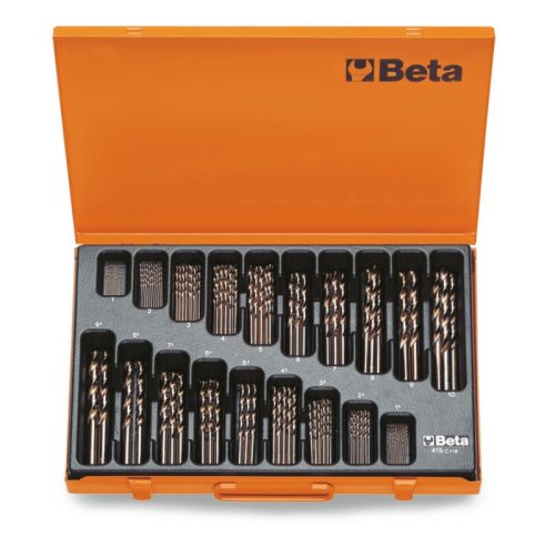 415/C116 rövid csigafúró szerszám készlet fém tartóban - Beta - 004150450