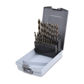   416/SP19 19 részes csigafúrószerszám készlet különleges csiszolással, dupla kúpos fejjel, HSS - Beta - 004160419