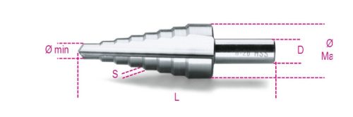 425/1 Lépcsős lemezfúró, HSS - Beta - 004250010