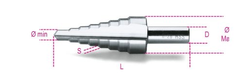 425/4 Lépcsős lemezfúró, HSS - Beta - 004250016