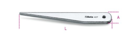 427 1-2 Morse-kúpos kiütő, nemesített acélból készült, horganyzott - Beta - 004270002