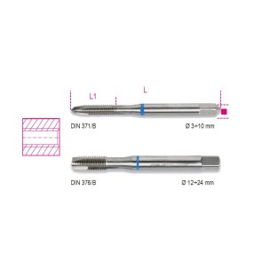   428FP 3 Egyenes hornyú gépi menetfúró, HSS - Beta - 004280003