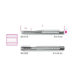   428FP 8 Egyenes hornyú gépi menetfúró, HSS - Beta - 004280008