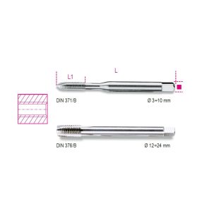   429FP 10 Egyenes hornyú gépi menetfúró, HSS-CO 5% - Beta - 004290010