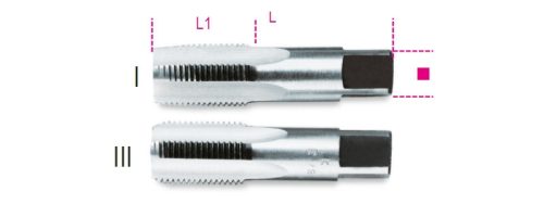 433ASG 1/8 Kézi menetfúró, hengeres gázmenet, krómacélból - Beta - 004330401