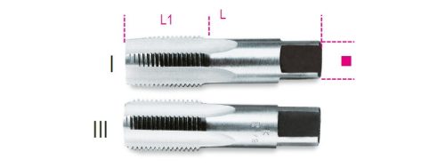 433ASG 1" Kézi menetfúró, hengeres gázmenet, krómacélból - Beta - 004330410