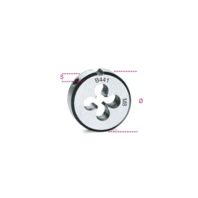   441 6X0,75 Menetmetsző, metrikus finom menet, krómacélból - Beta - 004410004