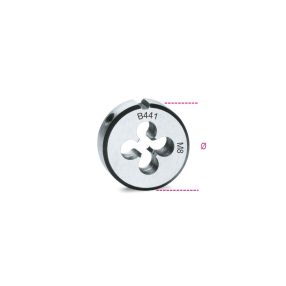   441 8X1 Menetmetsző, metrikus finom menet, krómacélból - Beta - 004410007