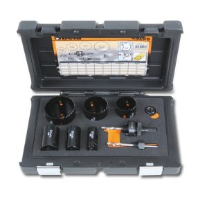   450/C9 Koronafúró készlet villanyszerelőknek, ütésálló műanyag dobozban - Beta - 004500305