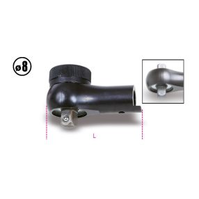   611 Kettős működésű racsni a 604B/5 és a 604B/10 modellhez Külső négyszög: 8 mm - Beta - 006110001