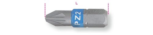 860PZ 2 Színes csavarhúzóbetét Pozidriv®- és Supadriv®-csavarokhoz - Beta - 008600325