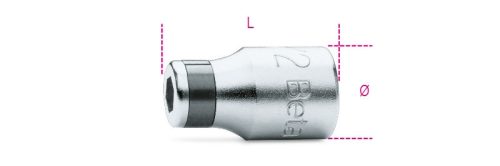 895/6 Betéttartók 861 - 862 - 866 betétekhez 1/4", 3/8" és 1/2" - Beta - 008950003
