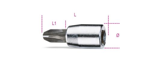 900PH 1 Csavarhúzó-Dugókulcs Phillips®-csavarokhoz, krómozott, barnított hegy - Beta - 009000701