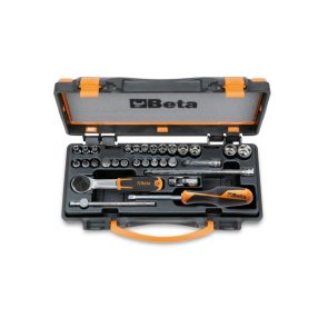   900/C24 13 hatlapú Dugókulcs, 11 csavarhúzó-Dugókulcs és 6 tartozék, fémdobozban - Beta - 009000956