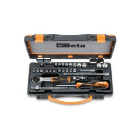   900MB/C28 11 tizenkétszögű Dugókulcs, 11 csavarhúzó-Dugókulcs és 6 tartozék fémdobozban - Beta - 009000979