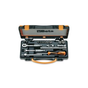   900AS/MB-C17 10 hatlapú Dugókulcs és 7 tartozék fémdobozban - Beta - 009000982