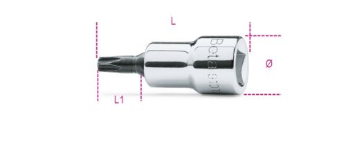 910TX 15 3/8"-os Torx® imbusz-Dugókulcs, krómozott, fekete hegy - Beta - 009100519