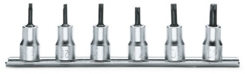 910TX/SB6 6 részes imbusz-Dugókulcs szerszám készlet Torx®-csavarokhoz (910TX cikk) tartón - Beta - 009100530