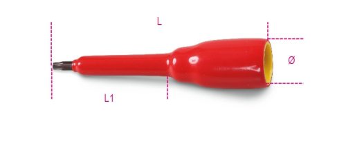 910MQ-TX/25 3/8" DUGÓKULCS TORX® CSAVAROKHOZ, SZIGETELT, T25 - Beta - 009100643