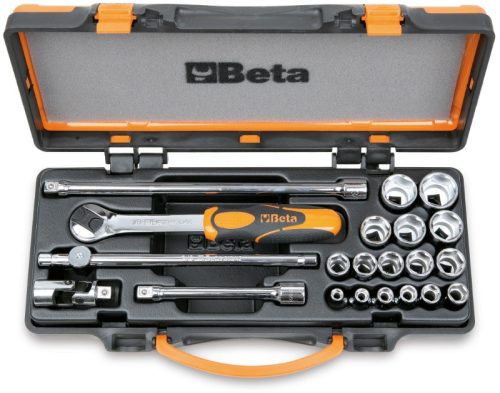 910A/C16 16 Dugókulcs és 5 tartozék fémdobozban - Beta - 009100936
