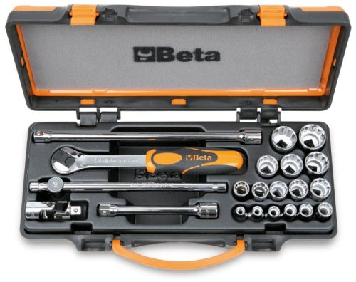 910B/C16 16 Dugókulcs és 5 tartozék fémdobozban - Beta - 009100937