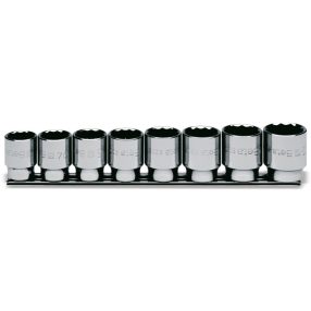   920B/SB8 8 részes tizenkétszögű Dugókulcs szerszám készlet (920B cikk) tartón - Beta - 009200142