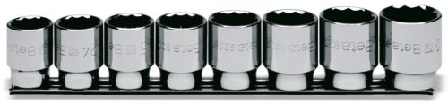 920B/SB8 8 részes tizenkétszögű Dugókulcs szerszám készlet (920B cikk) tartón - Beta - 009200142