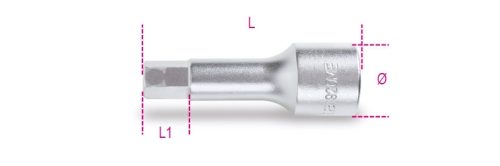 920ME 5 1/2"-os imbusz-Dugókulcs, krómozott - Beta - 009200505