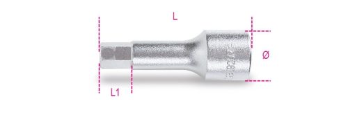 920ME 12 1/2"-os imbusz-Dugókulcs, krómozott - Beta - 009200512