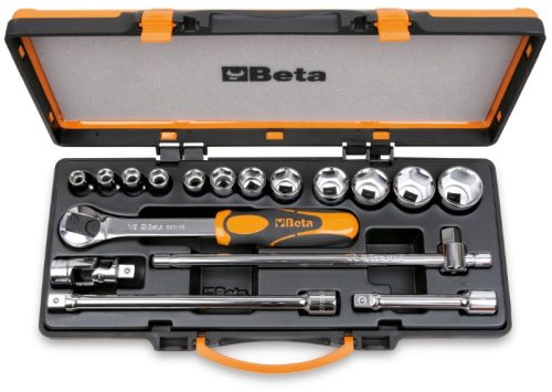920A/C12X 12 Dugókulcs és 5 tartozék fémdobozban - Beta - 009200933